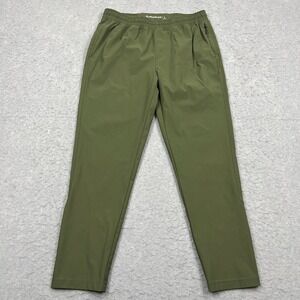 Western Rise Pants Mens Large Green Spectrum Travel Jogger Active Stretch
